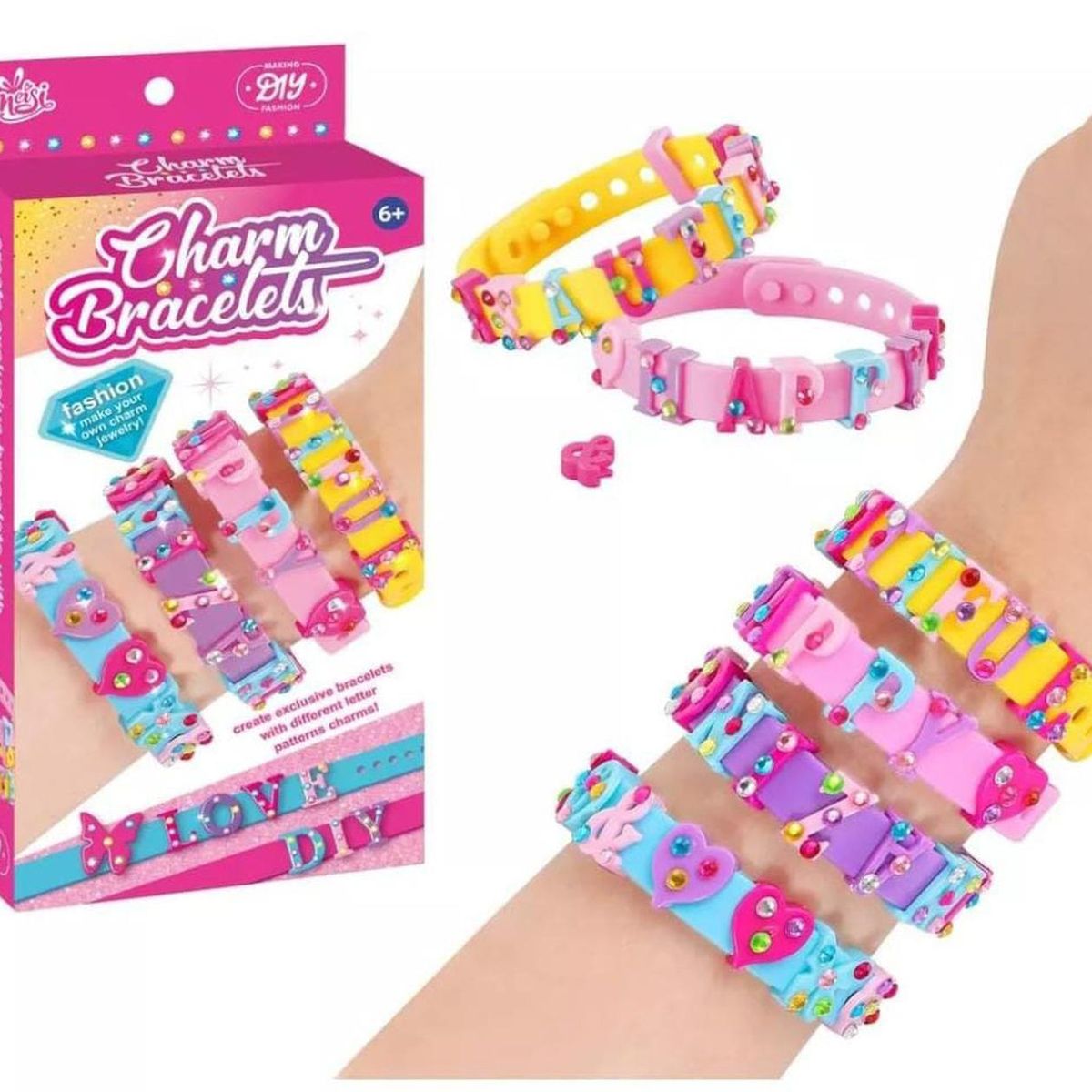 GENERICO - Set De 4 Pulseras Con Accesorios Para Niñas