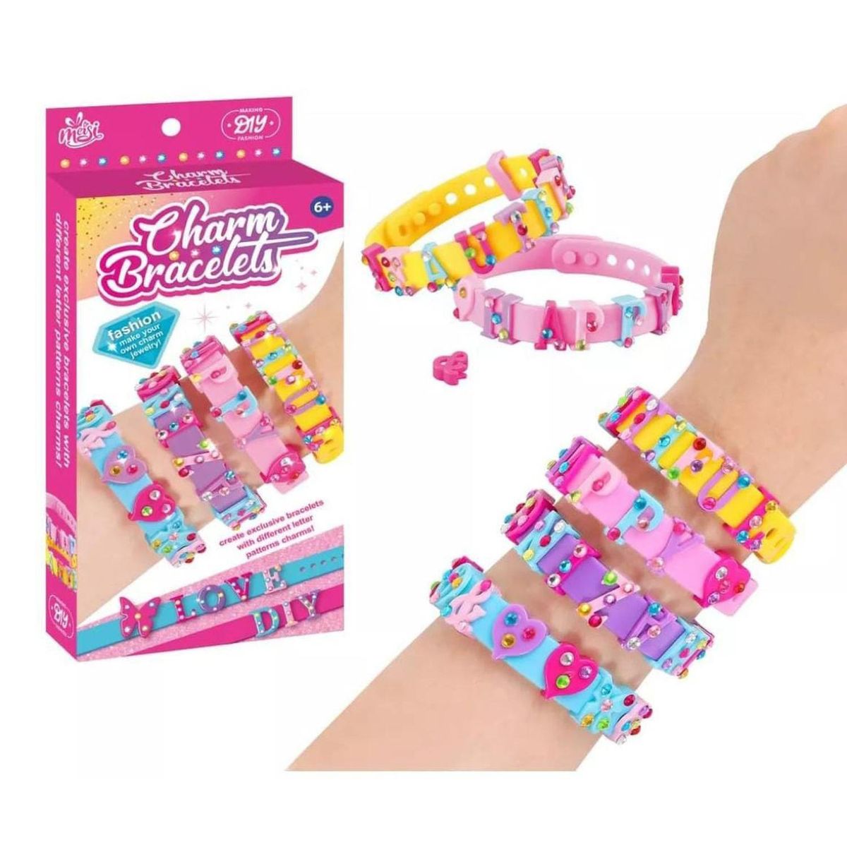 GENERICO - Set De 4 Pulseras Con Accesorios Para Niñas