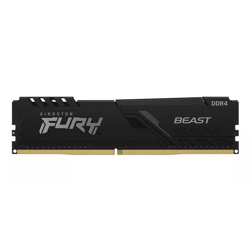 KINGSTON - Memoria RAM Kingston Fury Beast 8GB DDR4 3200MHz DIMM Negro - Negro