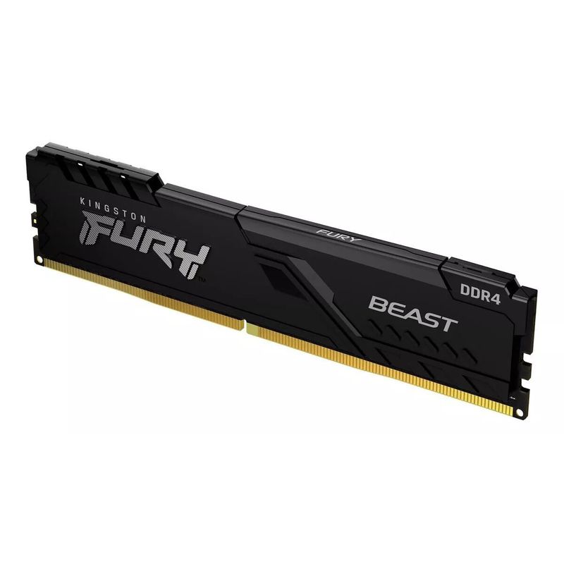 KINGSTON - Memoria RAM Kingston Fury Beast de 8GB DDR4 3600MHz Negro - Negro