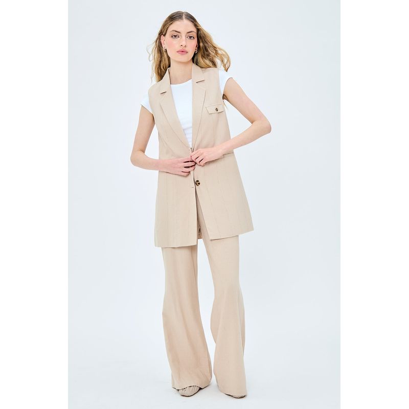 IO - Blazer Beige Mujer Io