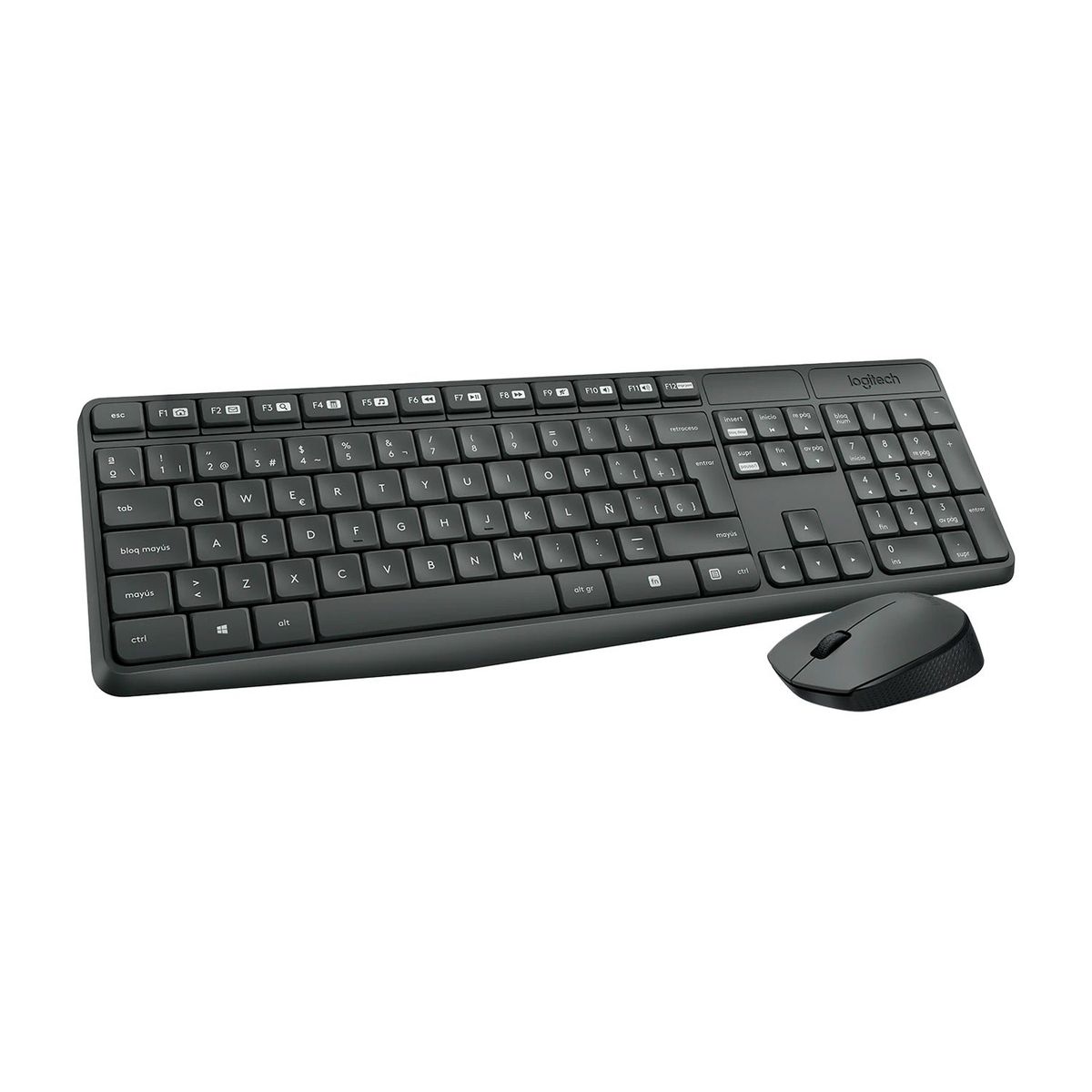 LOGITECH - Kit Teclado y Mouse Logitech Inalámbrico MK235 Negro