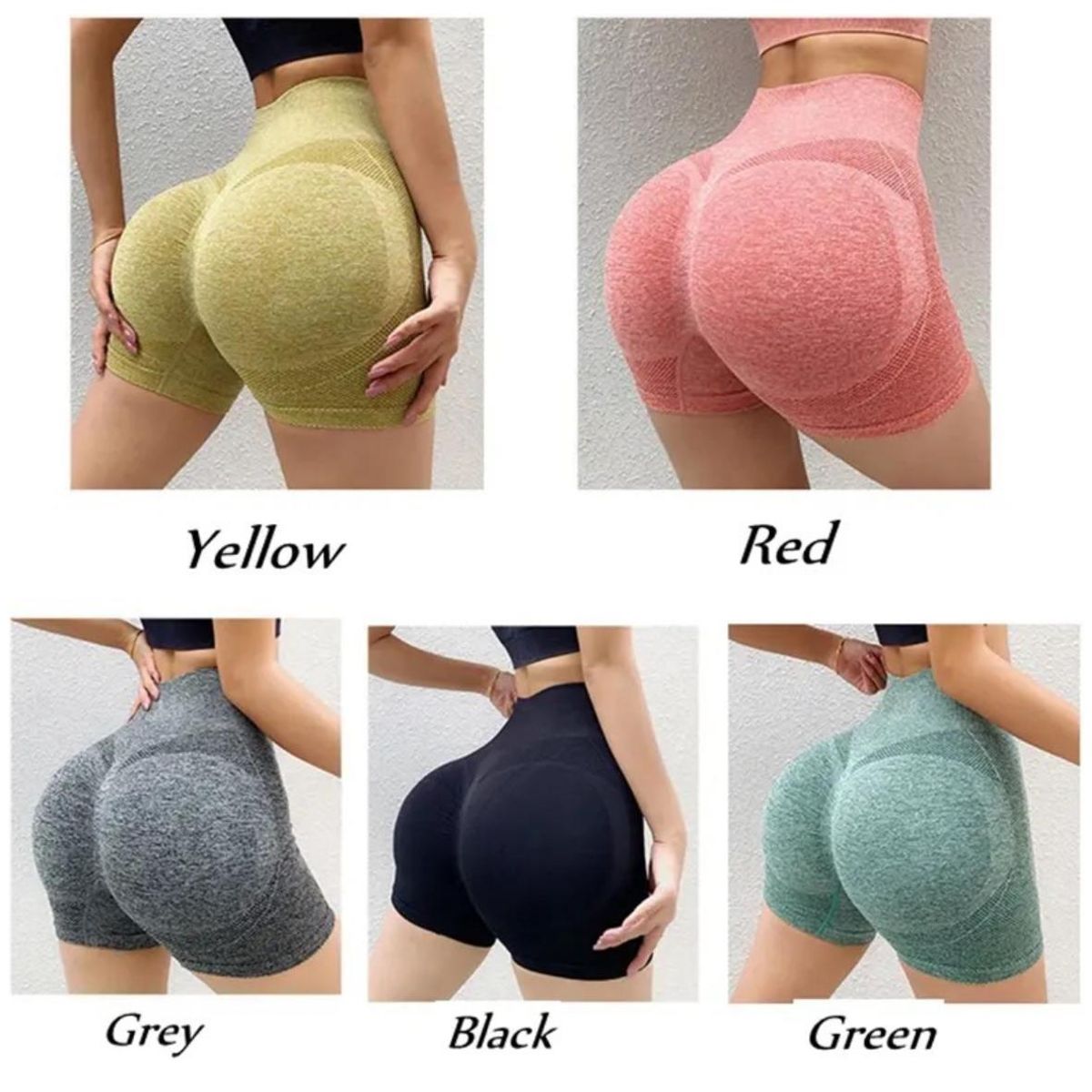 GENERICO - Short Mujer Push Up Deportivo Leggings Calza Licra Corta Gym