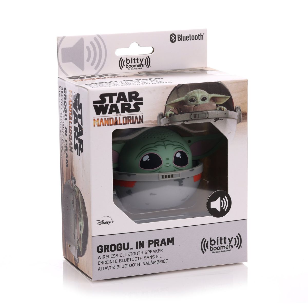 BITTY BOOMERS - Parlante Bluetooth Portatil Grogu Nave Star Wars Bitty Boomers