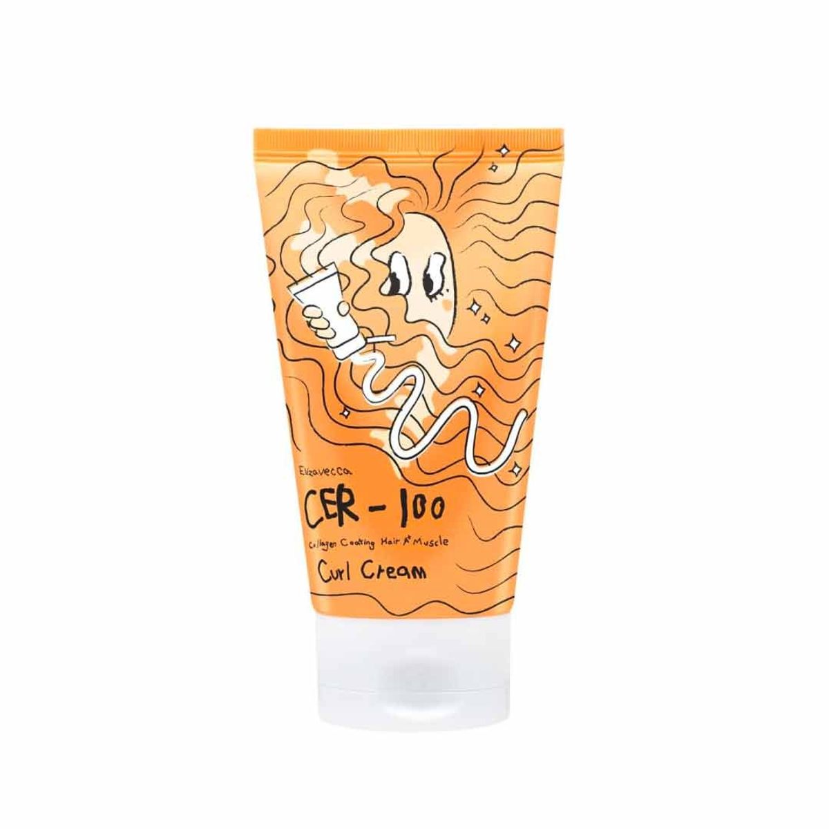 ELIZAVECCA - Crema para Rizos Collagen Coating Hair A+ Muscle Curl Cream