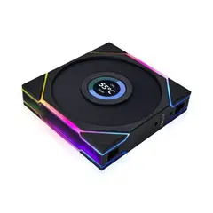 LIAN LI - Ventilador para Gabinete UNI FAN TLLCD120 Pantalla LCD Negro