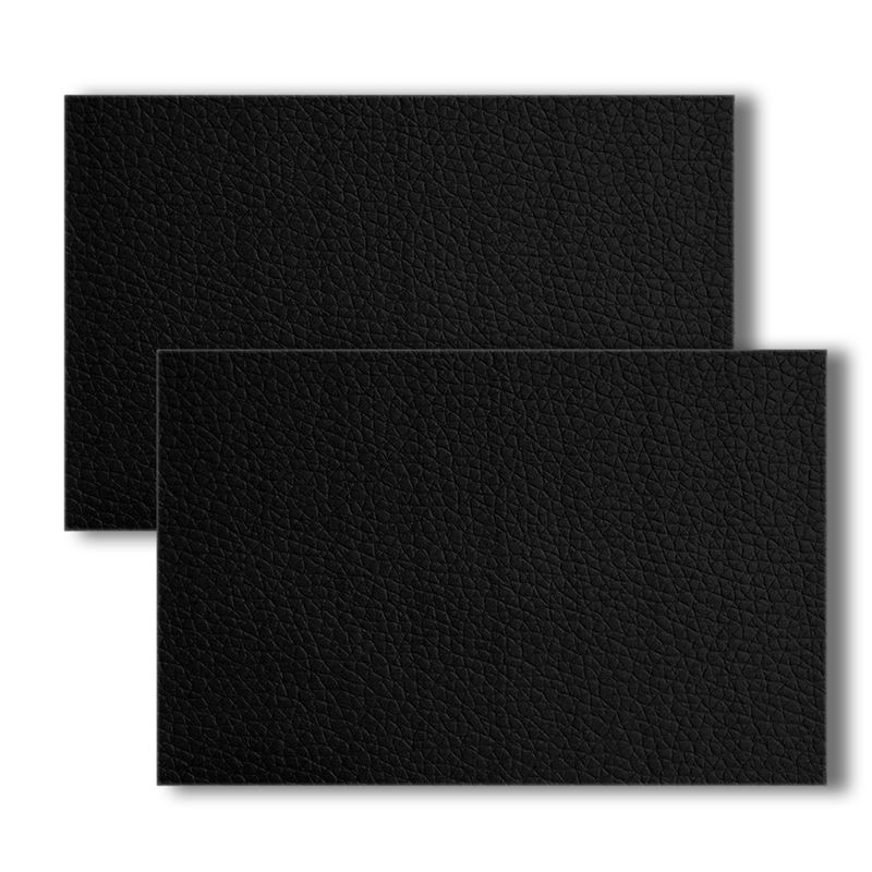 GENERICO - Kit De Parches De Reparación De Piel Cuero Pu Pegatinas 2u Negro