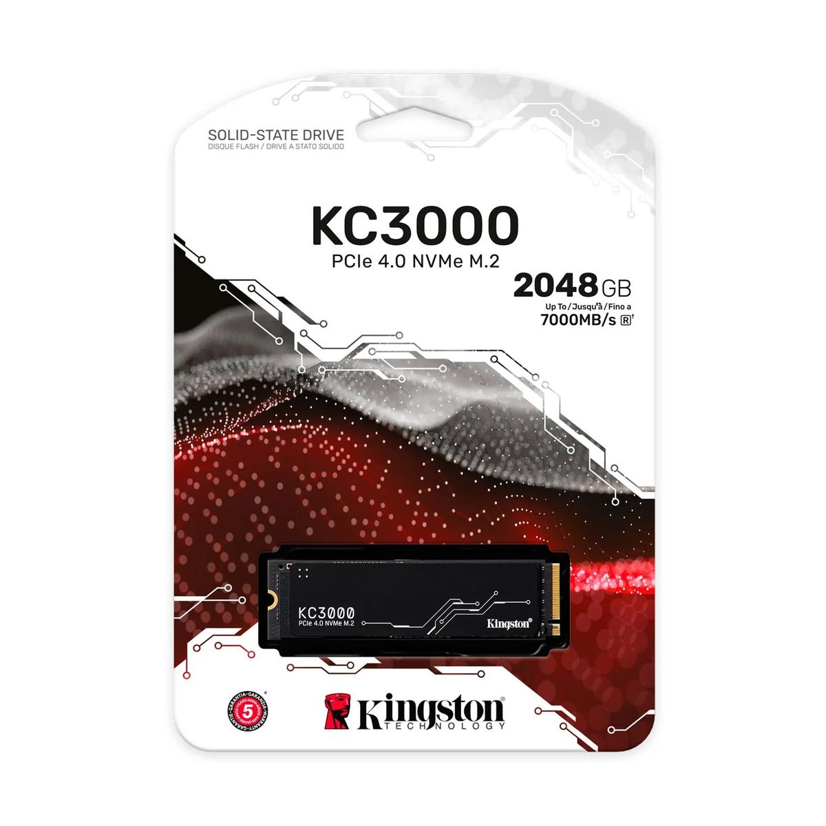 KINGSTON - SSD Kingston KC3000 2048GB M2 NVMe PCIe 4.0 Hasta 7000MB/s
