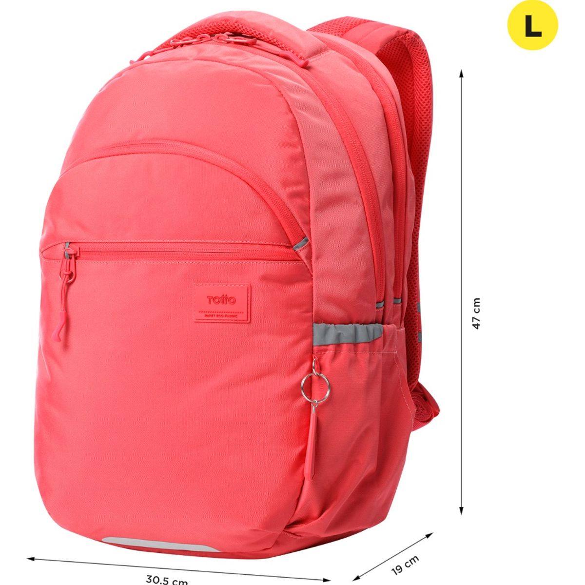 TOTTO - Mochila Notebook Urbana Totto Mujer IND242 - Antirobo RPET