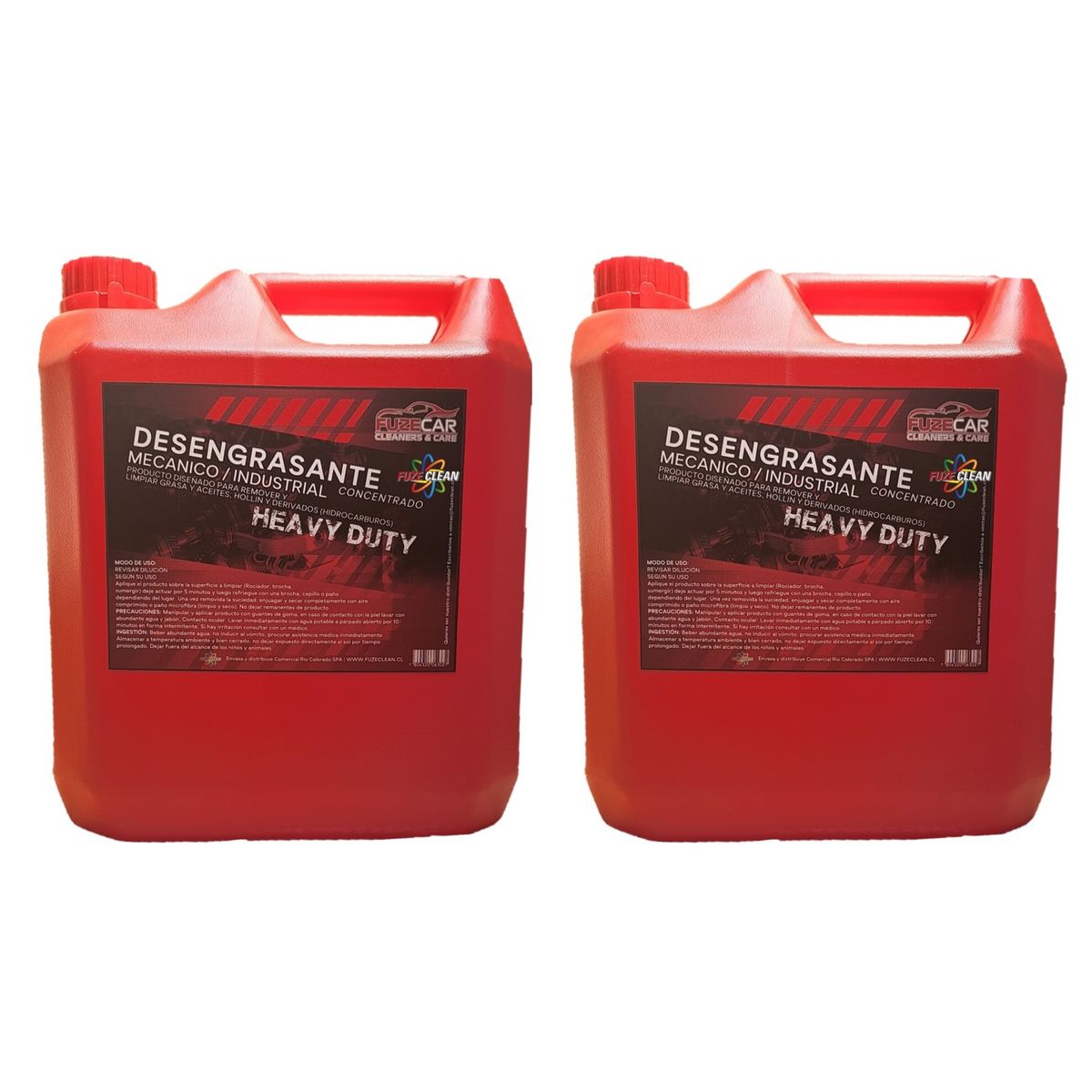 FUZE CLEAN - Desengrasante concentrado para trabajo pesado 10lts