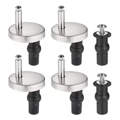 ATURE - Juego De 4 Tornillos Para Asiento Del Inodoro WC Universal
