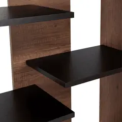 FMFURNITURE - Biblioteca Fm-003C - Cafe Oscuro Y Negro