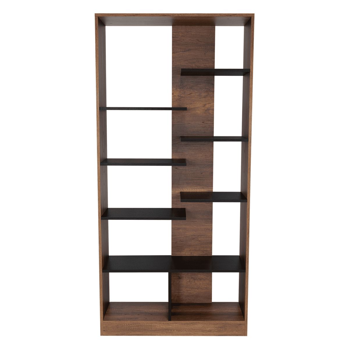 FMFURNITURE - Biblioteca Fm-003C - Cafe Oscuro Y Negro