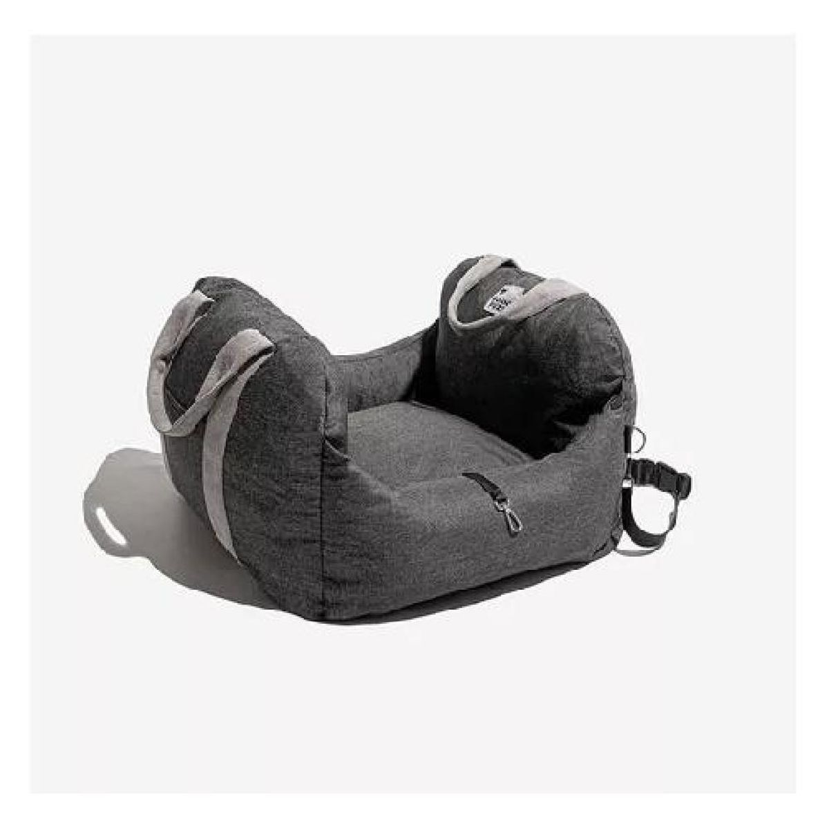 GENERICO - Asiento de auto para perro pequeño premium lavable gris