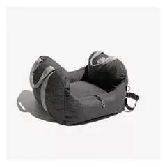 GENERICO - Asiento de auto para perro pequeño premium lavable gris