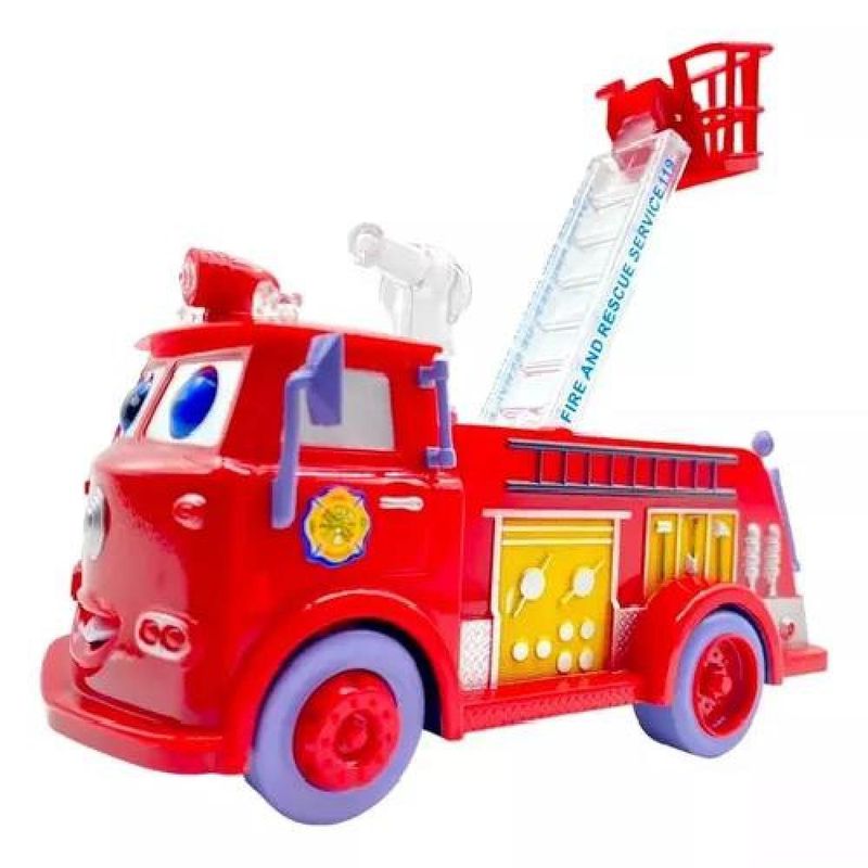 GENERICO - Camión de bomberos juguete color rojo