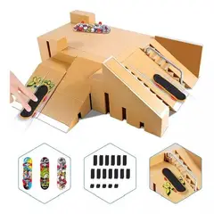 GENERICO - Set de 12 mini juegos de skate para dedos con accesorios