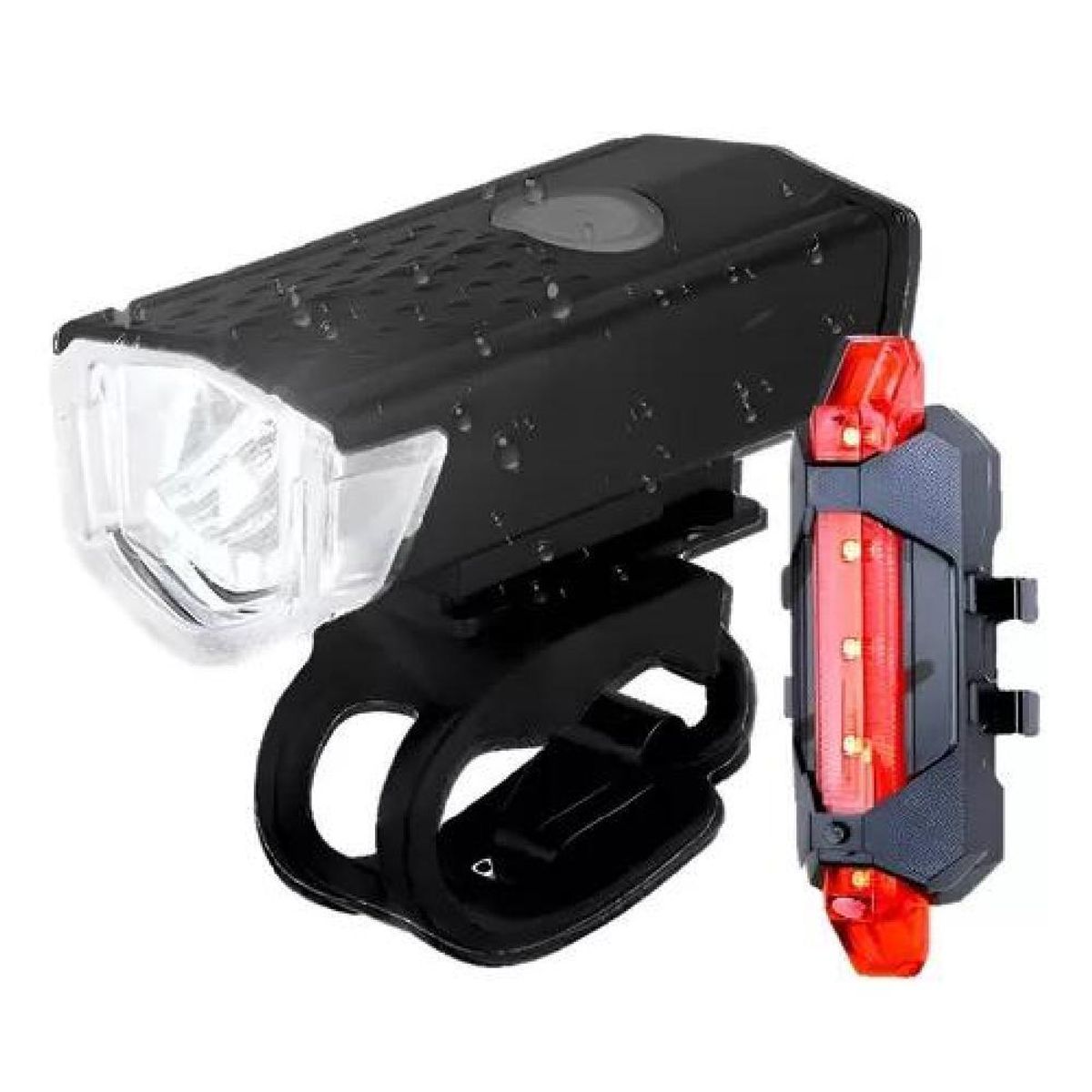 GENERICO - Pack 2 Luces Led Bicicleta Usb Trasera Y Delantera Foco