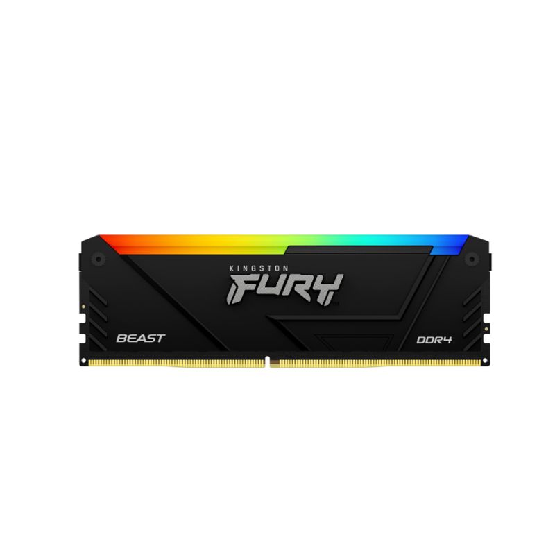 KINGSTON - DIMM 8 GB - Kingston FURY Beast RGB Black Intel XMP - DDR4 3200MHZ