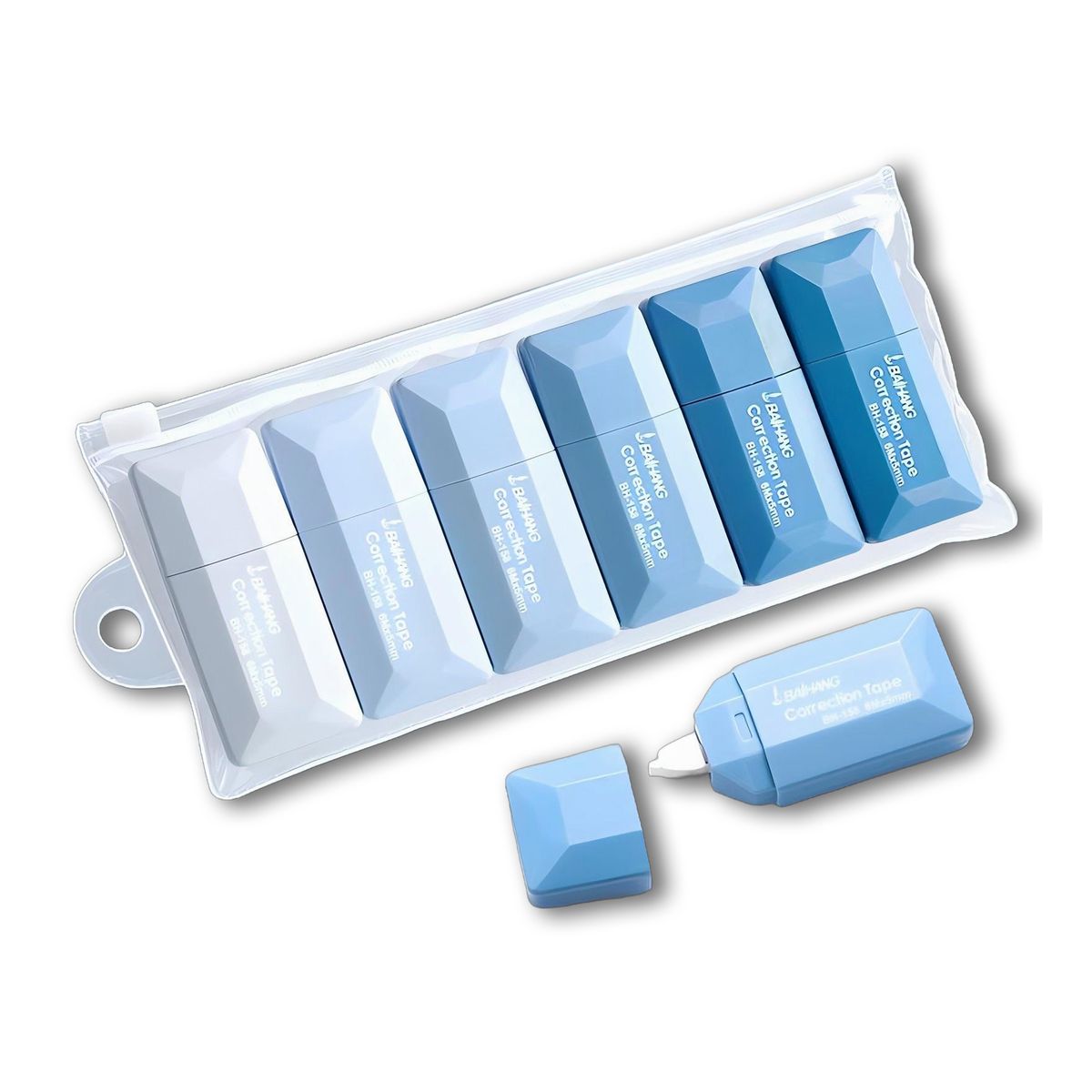 ATURE - 6pcs Cinta Corrector De Gran Capacidad Para Estudiantes