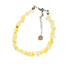 GENERICO - Pulsera citrino piedra rústica