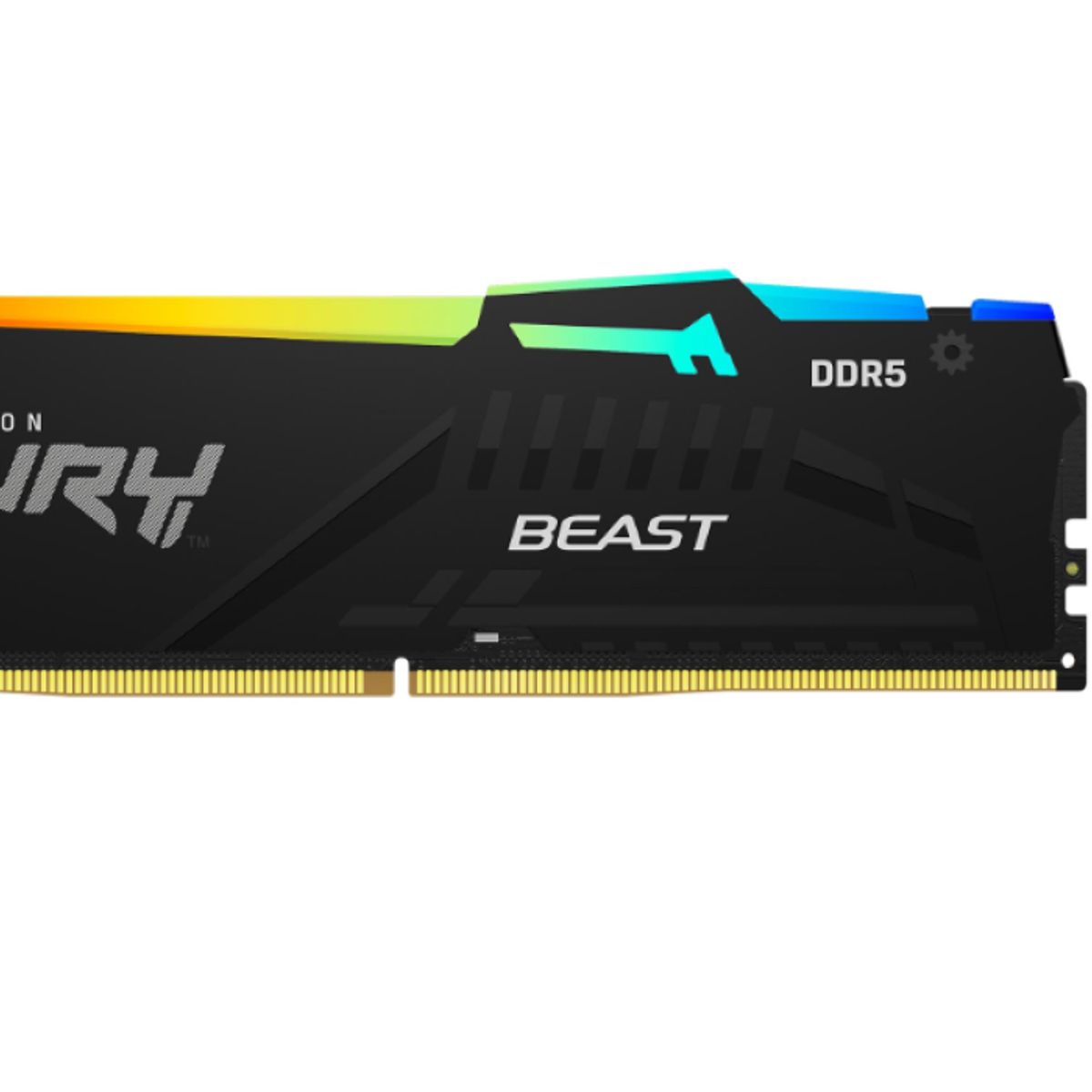 KINGSTON - DIMM 8 GB - Kingston FURY Beast Black RGB Intel XMP -  DDR5 5600MHZ