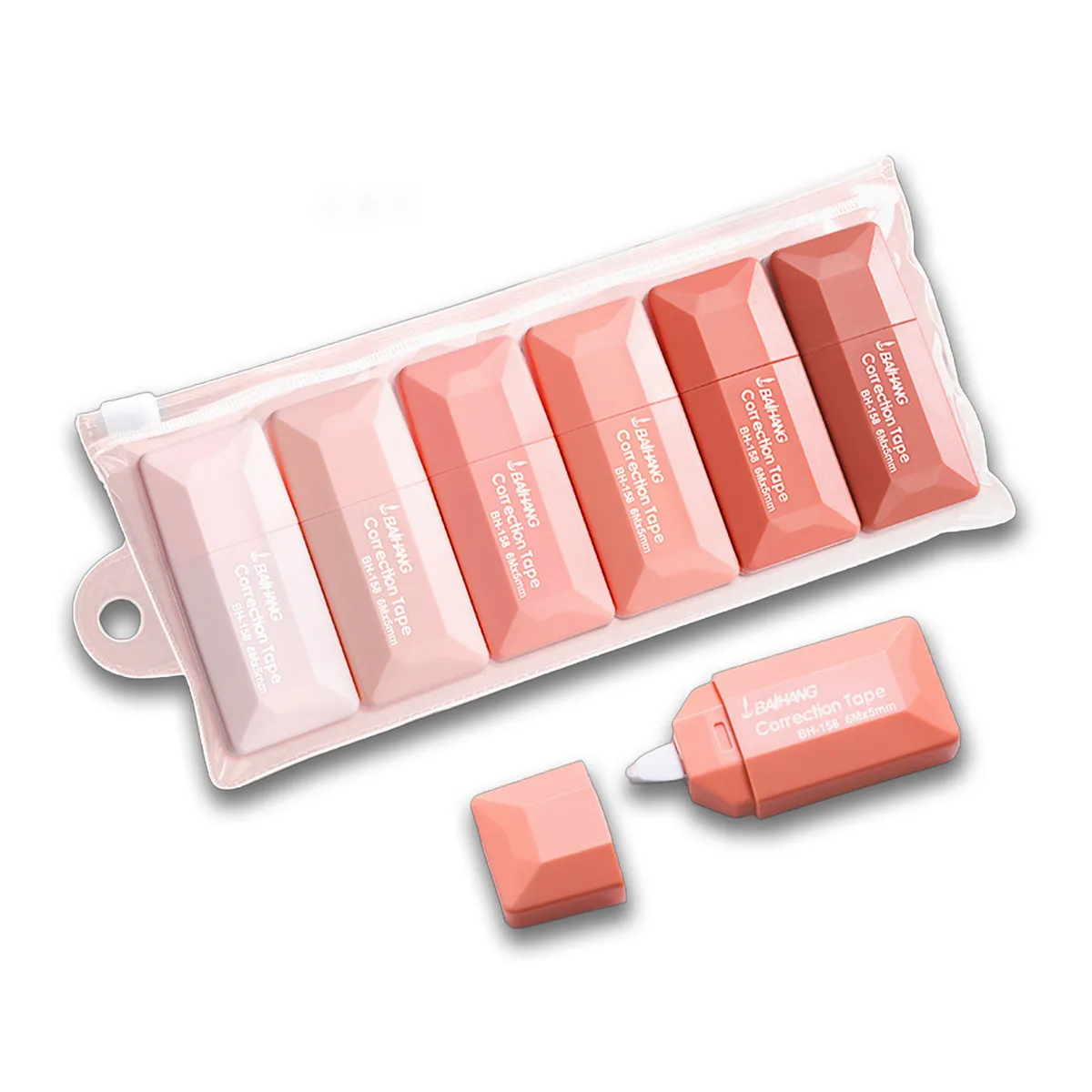 ATURE - 6pcs Cinta Corrector De Gran Capacidad Para Estudiantes