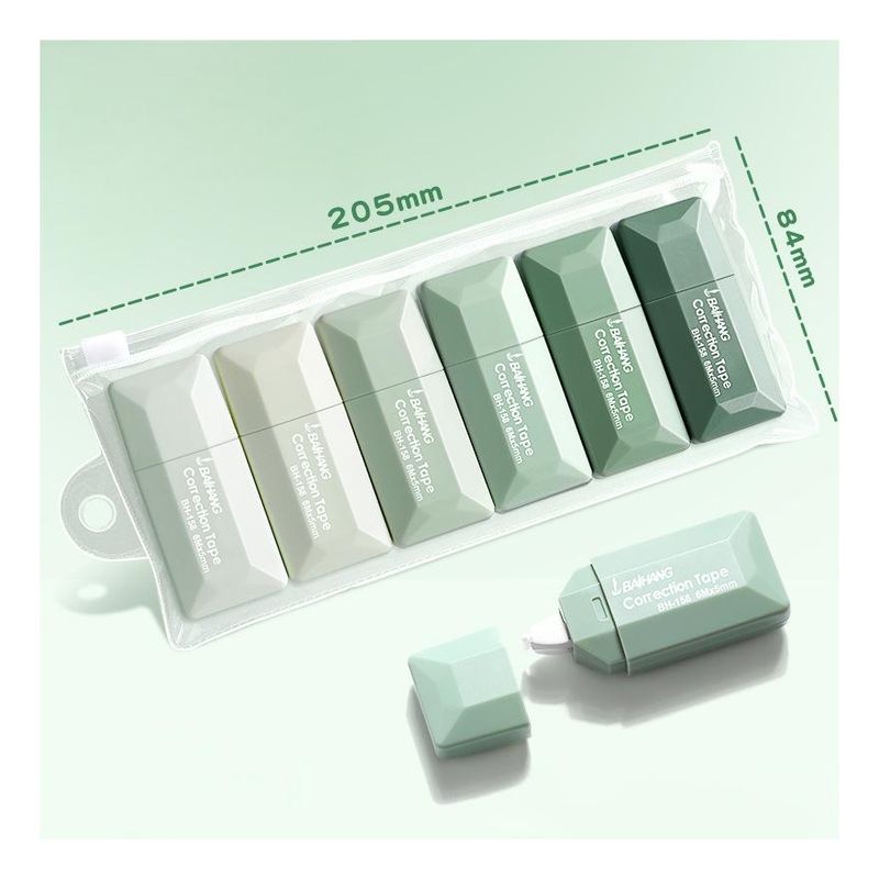 GENERICO - 6pcs Cinta Corrector De Gran Capacidad Para Estudiantes