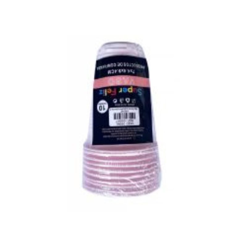 GENERICO - VASOS PARA CUMPLEAÑOS ROSA