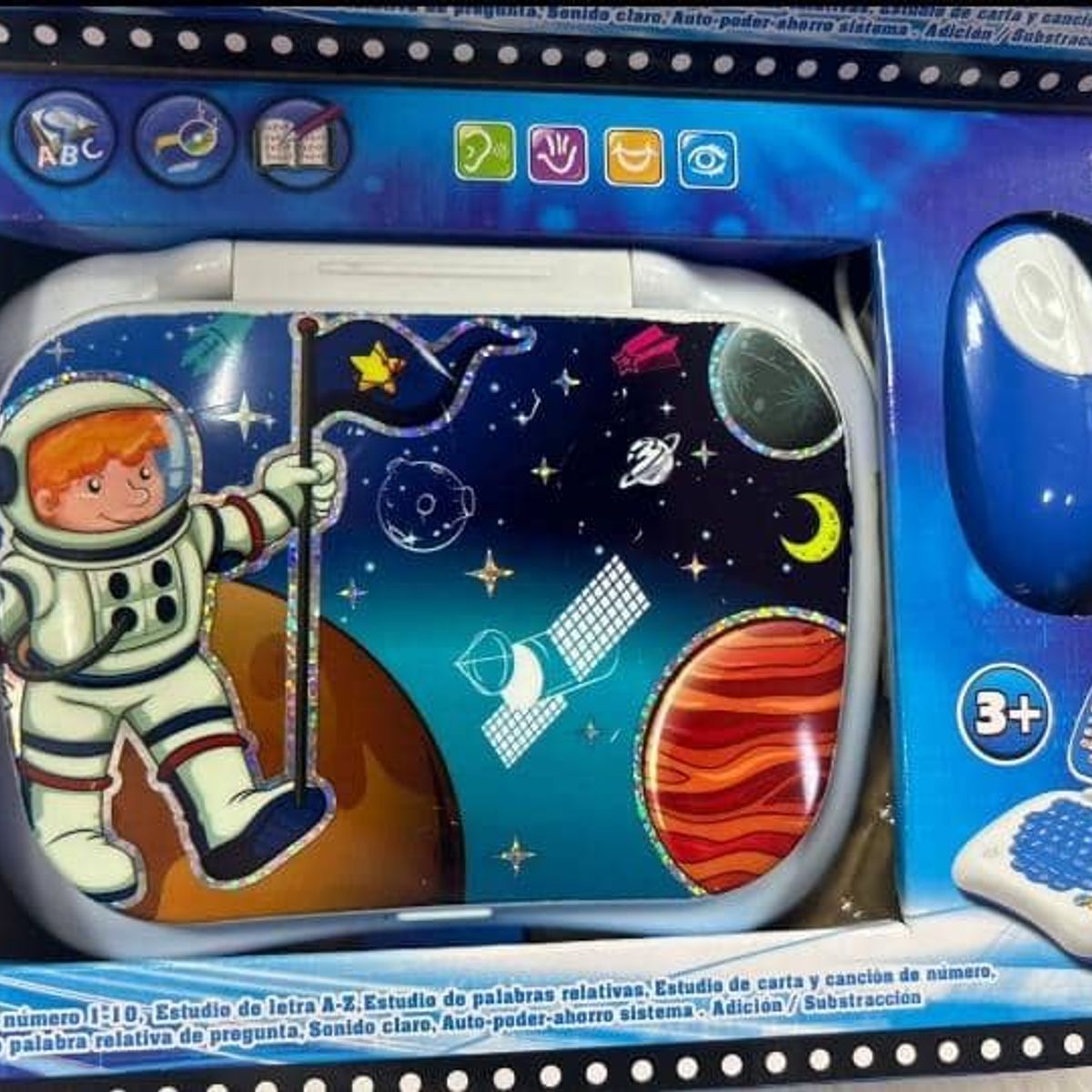 GENERICO - COMPUTADORA INTERACTIVA ESPAÑOL-INGLES AZUL PLANETAS WYM