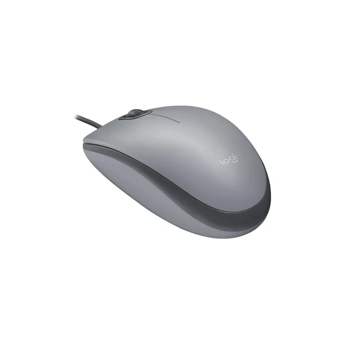 LOGITECH - Mouse Logitech M110 Silent con cable Gris