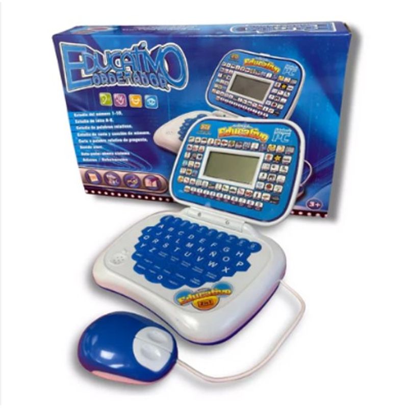 GENERICO - COMPUTADORA INTERACTIVA ESPAÑOL-INGLES AZUL MONSTER CAR WYM
