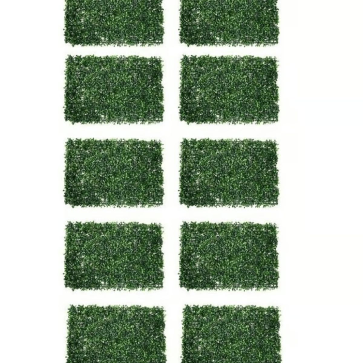 GENERICO - Pack 10 Pasto Palmeta Artificial Trebol Vetrical 60x40cm