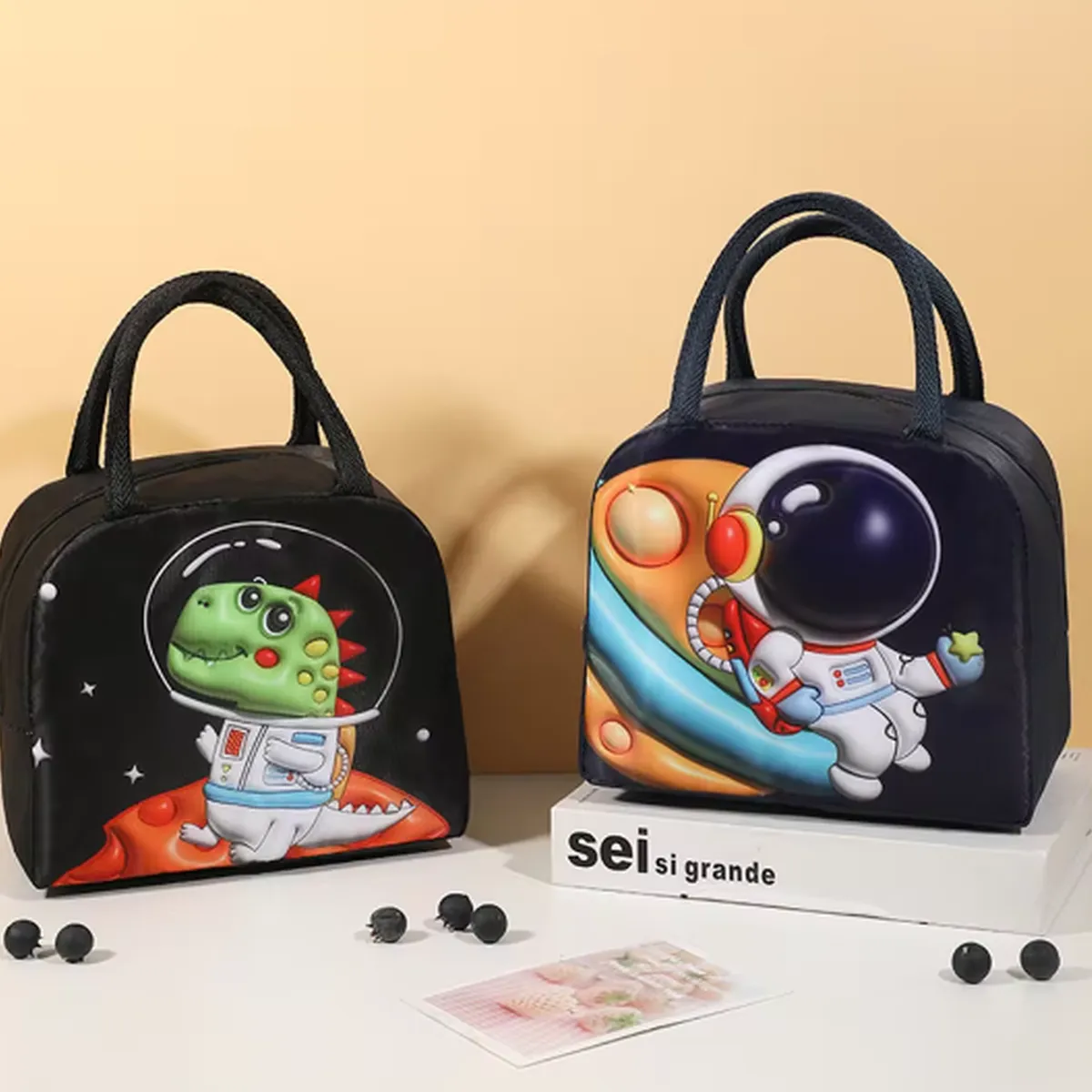 GENERICO - Lonchera Térmica Diseño de Astronauta -Mantén tus Alimentos Frescos