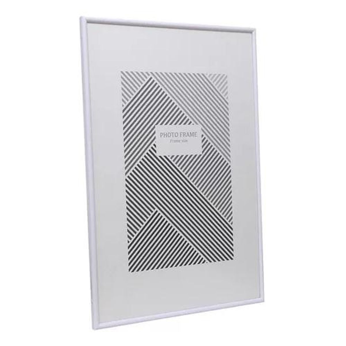 GENERICO - Marco 40x60 cm plástico con acrílico color blanco