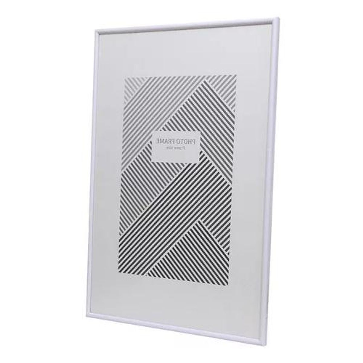 GENERICO - Marco 40x60 cm plástico con acrílico color blanco