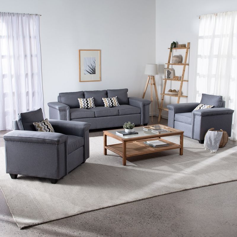 MUEBLES COTTONI - Living 311 Sicilia Tela Gris