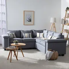 MUEBLES COTTONI - Seccional 32 Sicilia Tela Gris