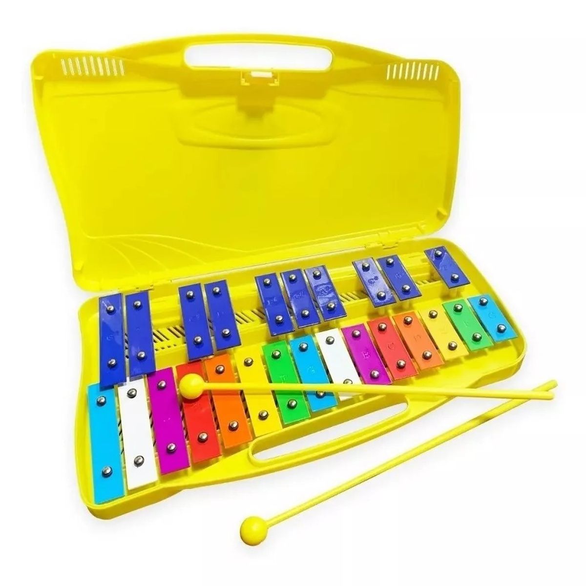 MUNDO MAGIA - Metalofono Cromatico 25 Notas Infantil Escolar Pre Escolar