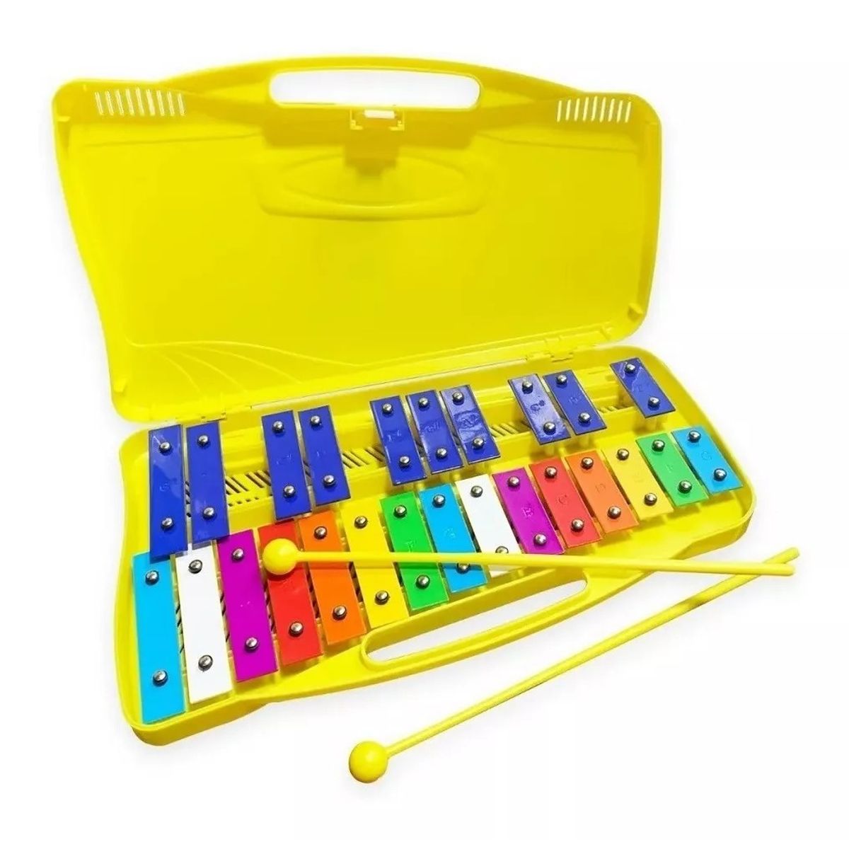 MUNDO MAGIA - Metalofono Cromatico 25 Notas Infantil Escolar Pre Escolar