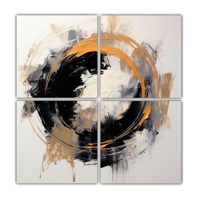 GENERICO - Cuadro De Lienzo Sublimado Elegante Abstracto 100x100 Cm
