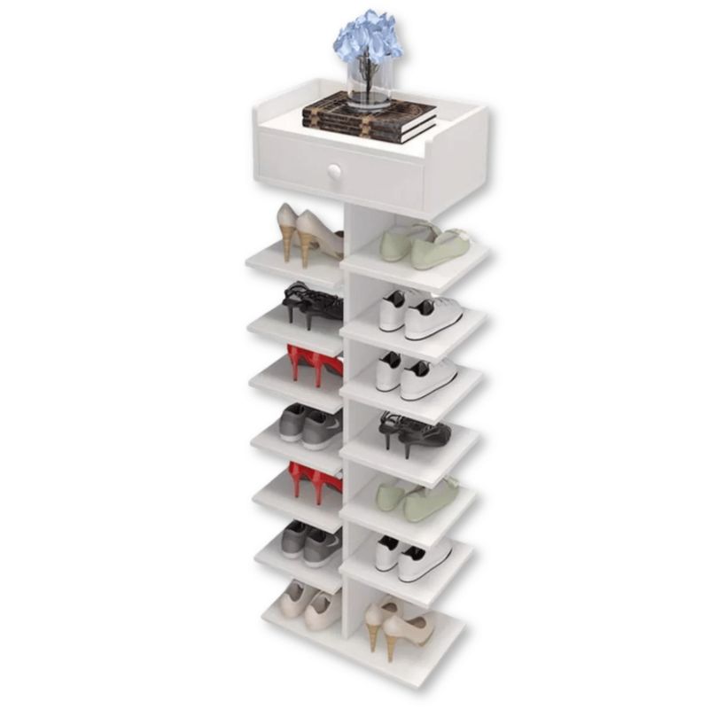 UTILISIMO - Zapatero Organizador Estante Zapatos 14 Pcs Hall Armario Color Blanco