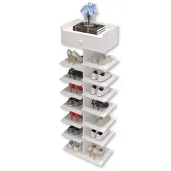UTILISIMO - Zapatero Organizador Estante Zapatos 14 Pcs Hall Armario Color Blanco