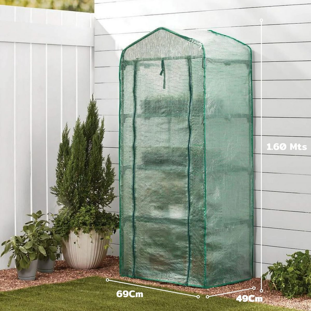 HOMECLAF - Invernadero Armable 1.60mts 4 Niveles
