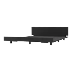 FMFURNITURE - Base De Cama 2 Plazas Fm-001N - Negro