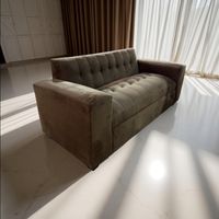 SOFA DOS CUERPOS CHOCOLATE FELPA.