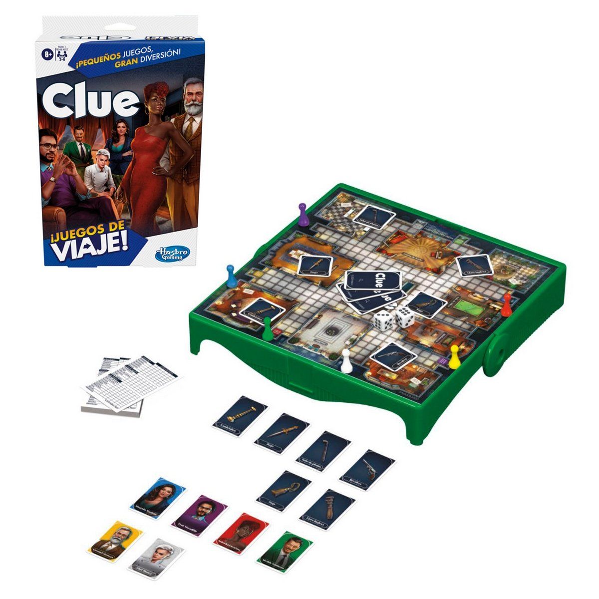 ANSALDO - Juego de mesa GAMING Clue clásico 6 jugadores