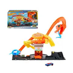 HOT WHEELS - PISTA DE JUGUETE ATAQUE DE COBRA VS PIZZERÍA