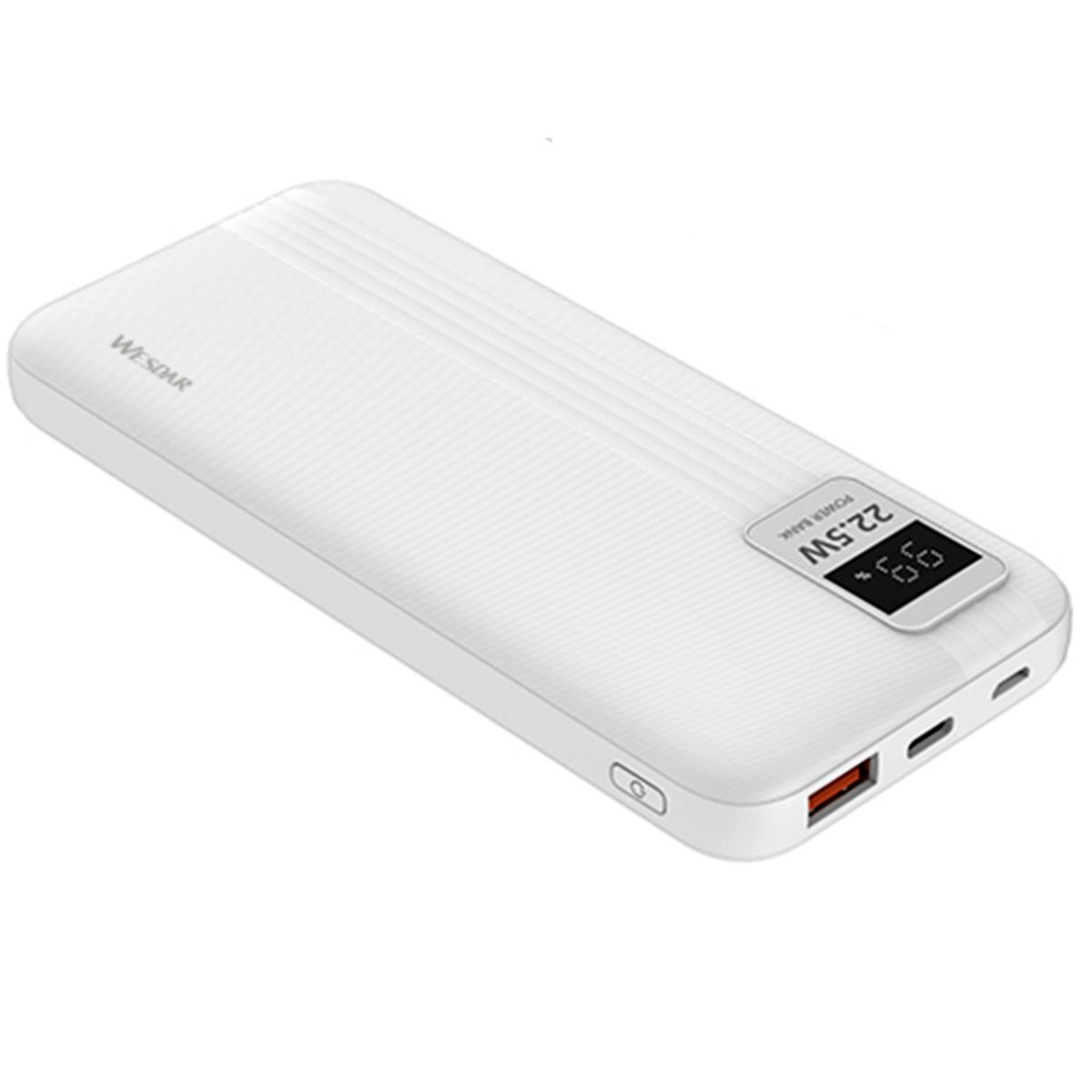 TECNOLAB - Power Bank 10000mAh 22.5W + 2 Cables Incluidos Blanco - SC