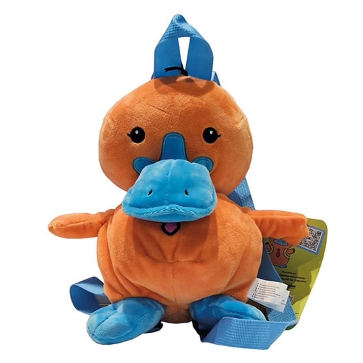 ANSALDO - Mochila peluche Flinko diseño único y funcionalidad